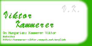 viktor kammerer business card